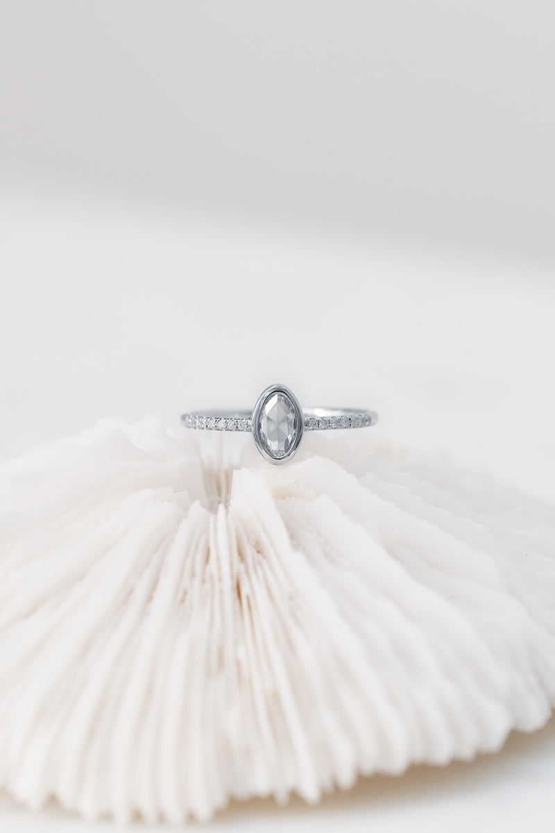 PRÊTE À PARTIR // Bague MILA pavé // Diamant CANADIEN 0.30ct