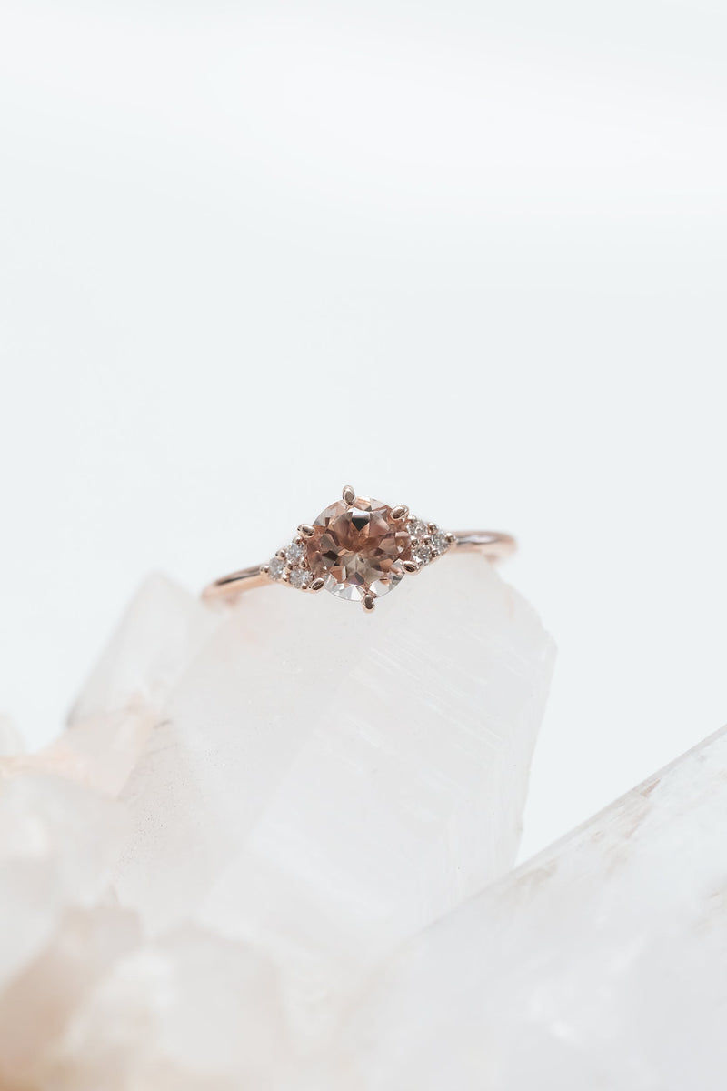 Bague TALIA // Morganite 6 mm