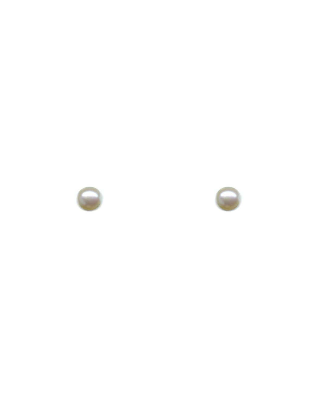 Boucles d'oreilles perles blanches // 5 mm // Argent