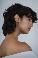 IMPERFECT // Huggie earrings // 15 mm // Silver