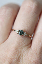TALIA ring // Teal sapphire