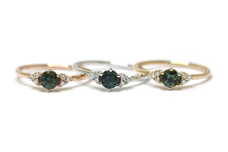 TALIA ring // Teal sapphire