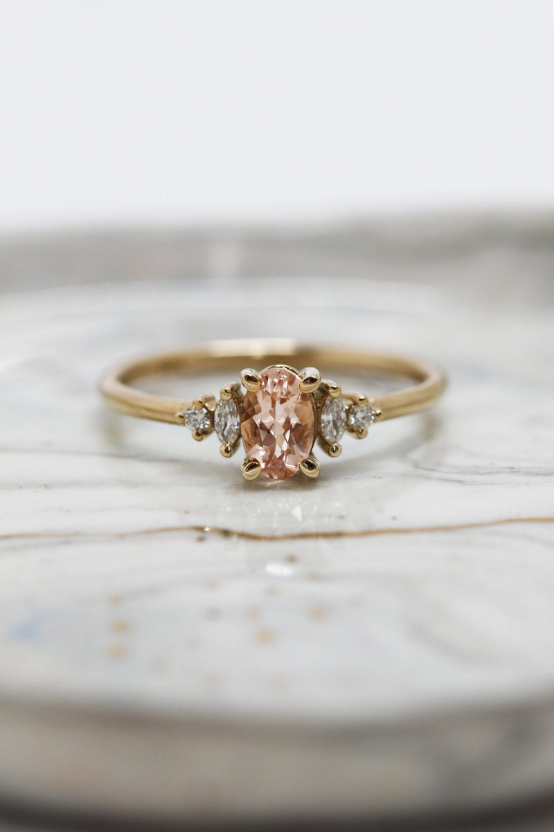 Bague ALICE // Grenat Malaya