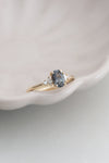 READY TO SHIP // ALICE Ring // Blue Gray Sapphire 0.81ct
