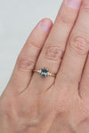 READY TO SHIP // ALICE Ring // Blue Gray Sapphire 0.81ct