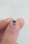 READY TO SHIP // ALICE Ring // Blue Gray Sapphire 0.81ct