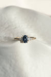 READY TO SHIP // ALICE Ring // Blue Gray Sapphire 0.81ct