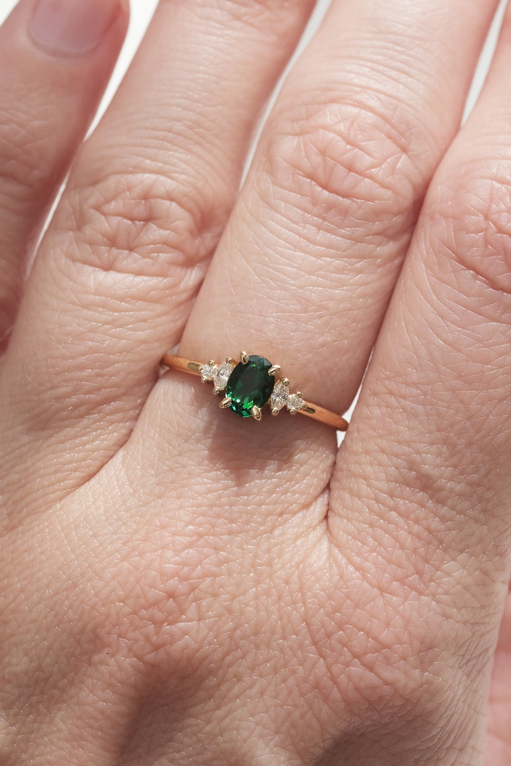 ALICE ring // Green tourmaline