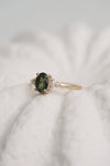 ALICE ring // 1ct green sapphire