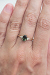 ALICE ring // 1ct green sapphire