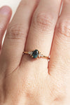 ALICE Ring - Teal Montana Sapphire