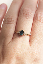 Bague ALICE // Saphir Montana ''Teal''