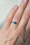 READY TO SHIP // CHARLOTTE Ring // Blue sapphire 0.60ct
