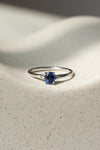 READY TO SHIP // CHARLOTTE Ring // Blue sapphire 0.60ct
