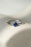 READY TO SHIP // CHARLOTTE Ring // Blue sapphire 0.60ct