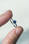 READY TO SHIP // CHARLOTTE Ring // Blue sapphire 0.60ct