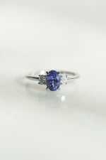READY TO SHIP // FLAVIE Ring // Indigo Blue Sapphire 1.07ct