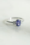 READY TO SHIP // FLAVIE Ring // Indigo Blue Sapphire 1.07ct