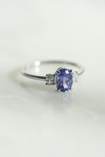 READY TO SHIP // FLAVIE Ring // Indigo Blue Sapphire 1.07ct