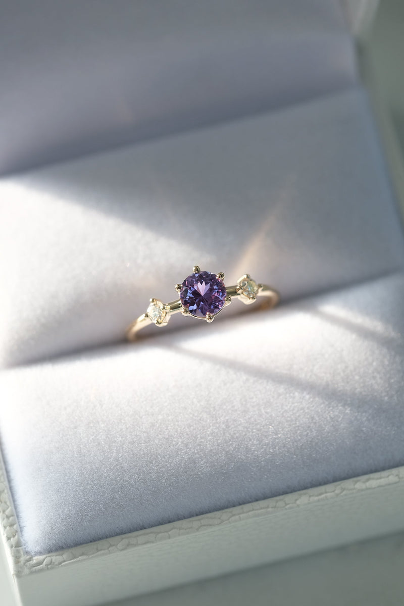 READY TO SHIP // ISABELA Ring // 0.75ct Indigo Sapphire