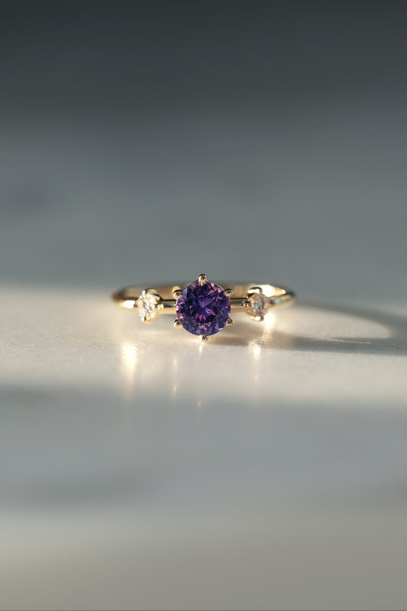 READY TO SHIP // ISABELA Ring // 0.75ct Indigo Sapphire