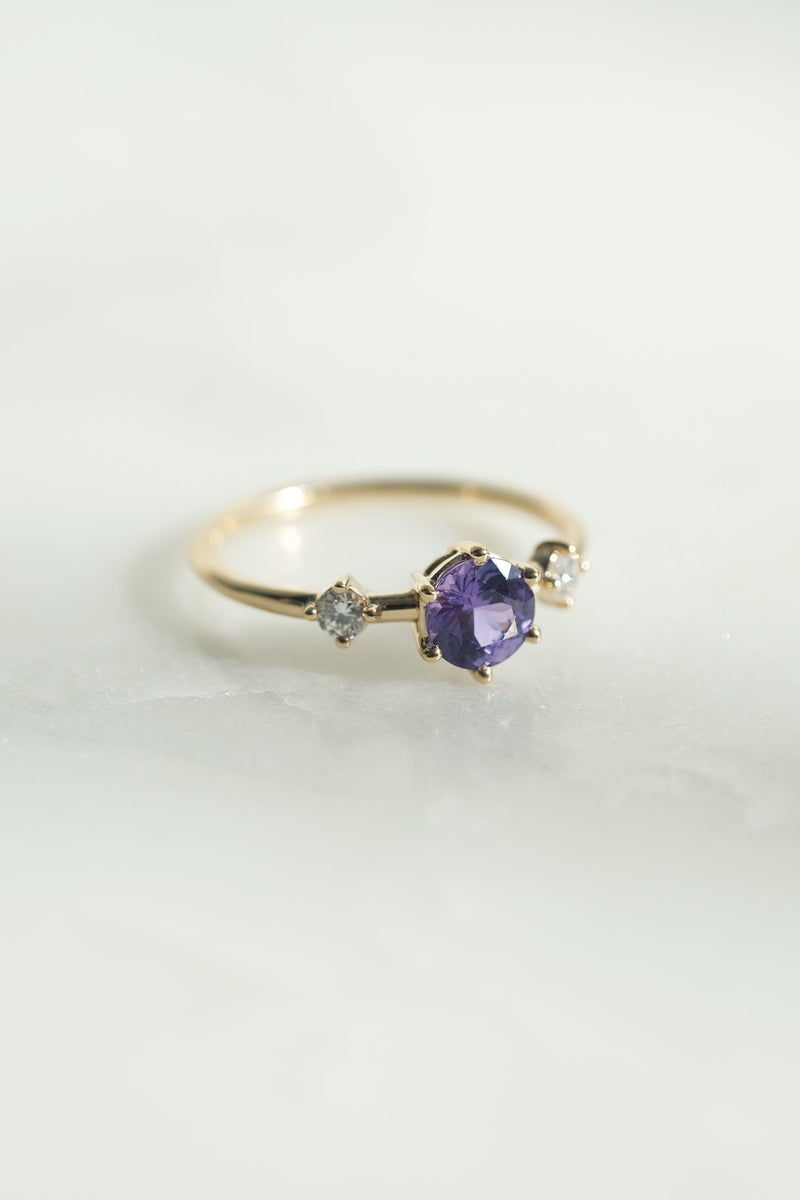 READY TO SHIP // ISABELA Ring // 0.75ct Indigo Sapphire