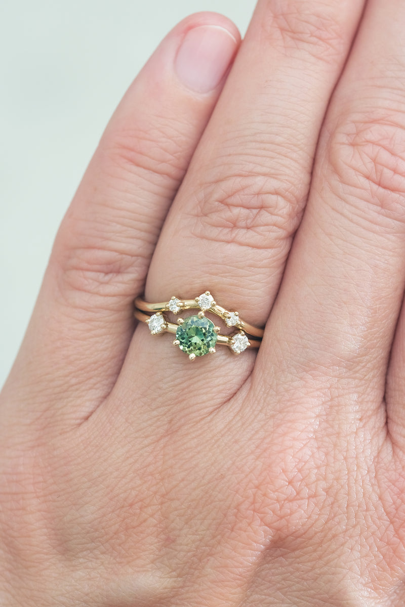 PRÊTE À PARTIR // Bague ISABELA // Saphir vert 0.73ct