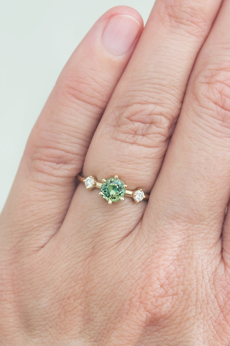 PRÊTE À PARTIR // Bague ISABELA // Saphir vert 0.73ct