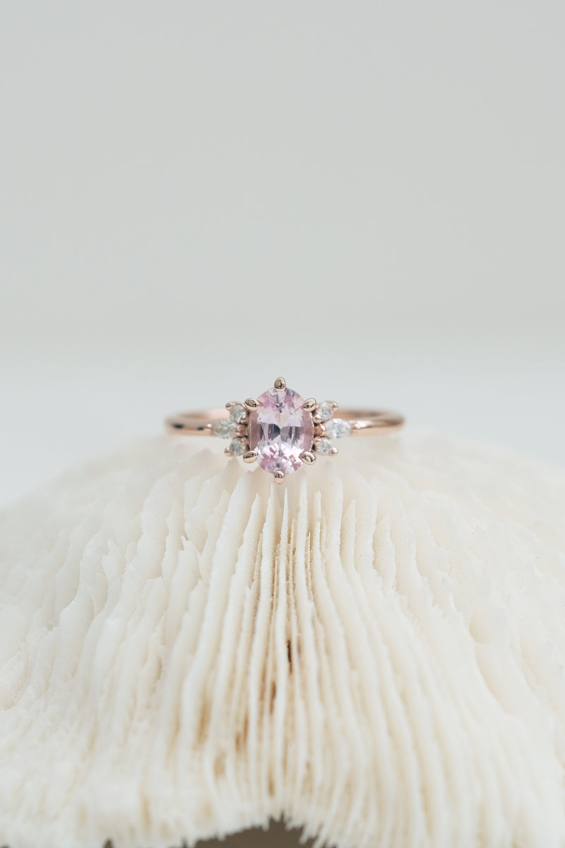 READY TO SHIP // ISLA Ring // Pale Pink Sapphire
