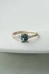 READY TO SHIP // JADE ring + teal sapphire 0.73ct