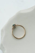 READY TO SHIP // JADE ring + teal sapphire 0.73ct