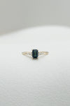 READY TO SHIP // JADE ring + teal sapphire