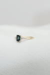 READY TO SHIP // JADE ring + teal sapphire