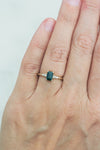 READY TO SHIP // JADE ring + teal sapphire