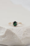 READY TO SHIP // JANE Ring // Green Tourmaline