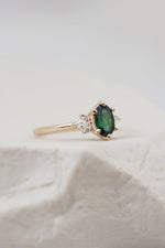 READY TO SHIP // JANE Ring // Green Tourmaline