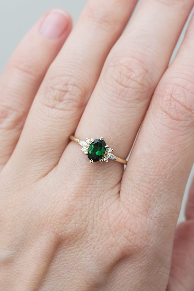 PRÊTE À PARTIR // Bague JANE // Tourmaline verte