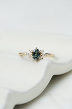 JANE Ring // Australian Teal Sapphire // Small