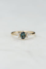 JANE Ring // Australian Teal Sapphire // Small