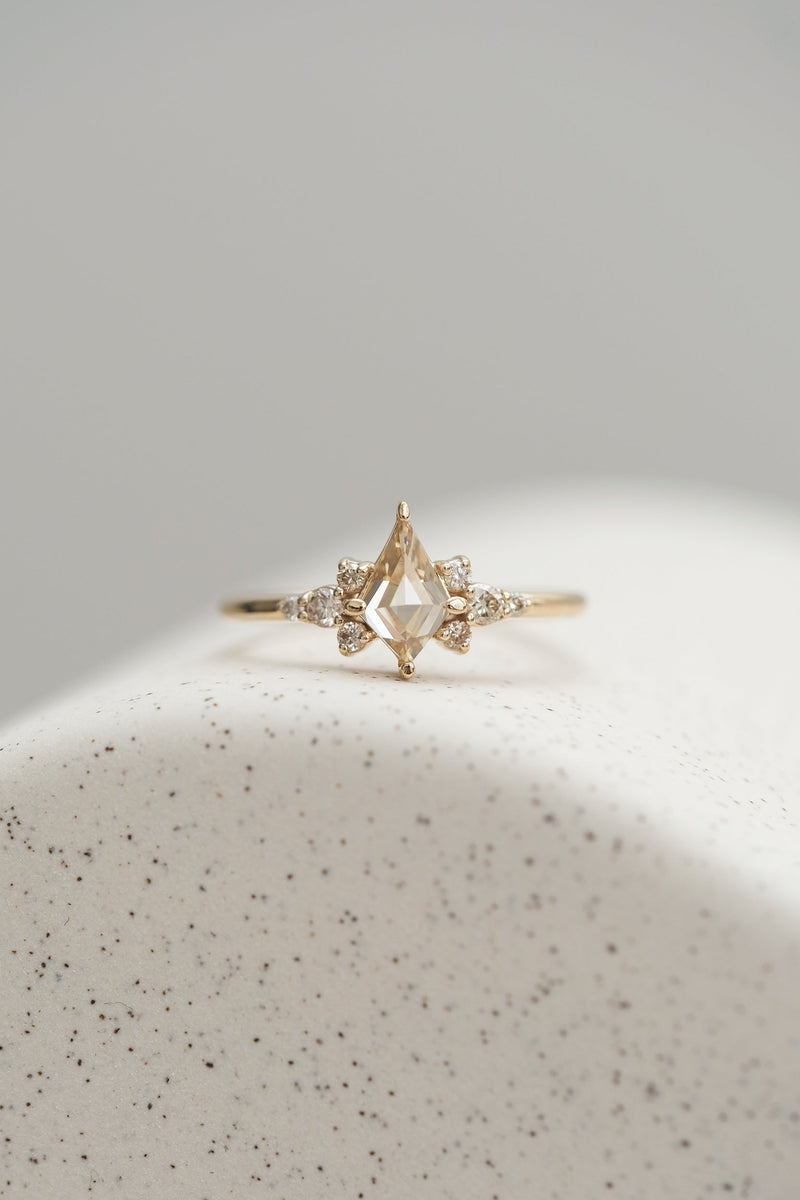 READY TO SHIP // JINNY ring // 0.60ct champagne diamond