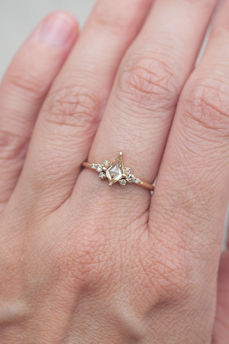 READY TO SHIP // JINNY ring // 0.60ct champagne diamond