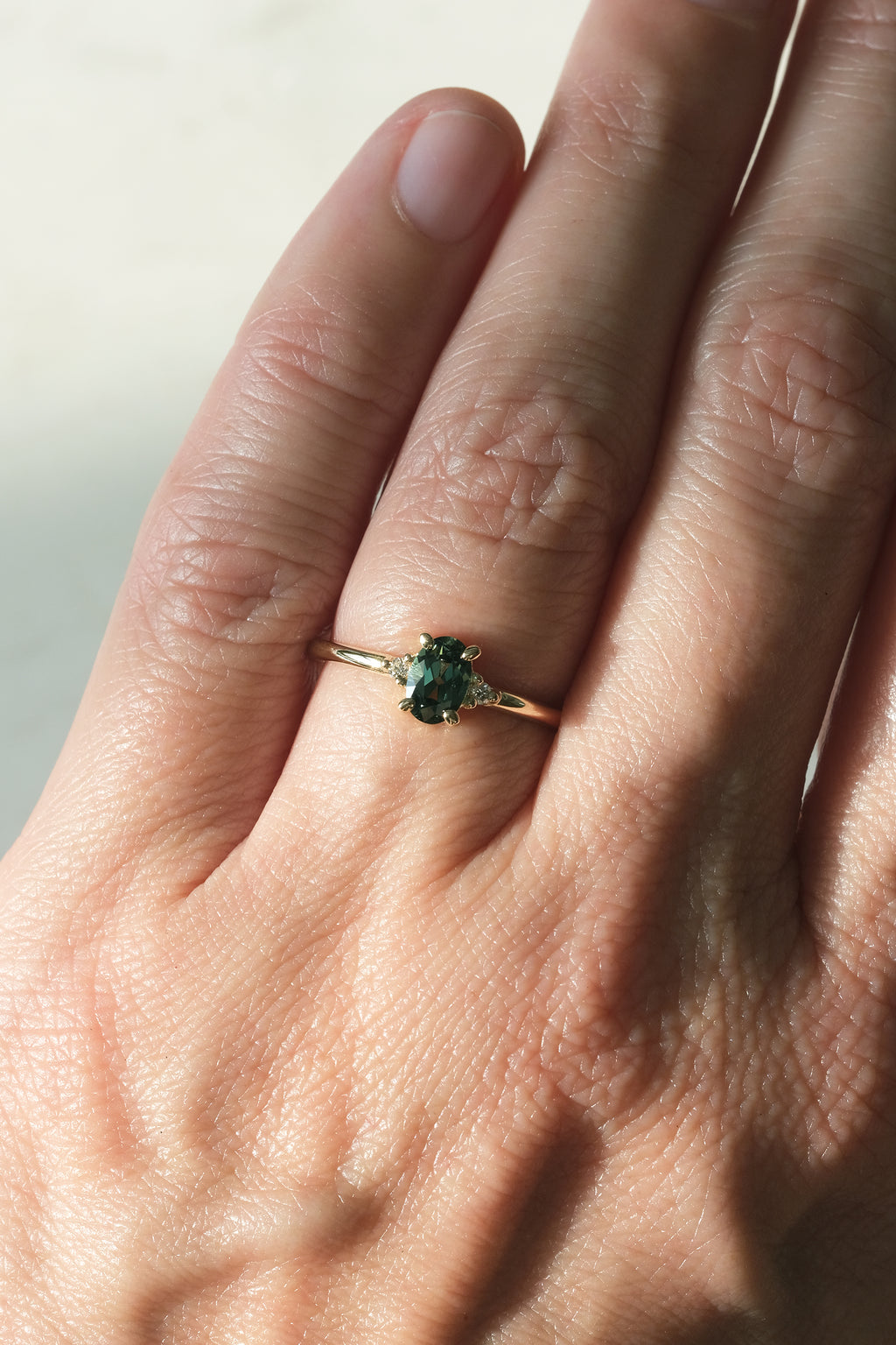 PRÊTE À PARTIR // Bague KALA // Saphir teal