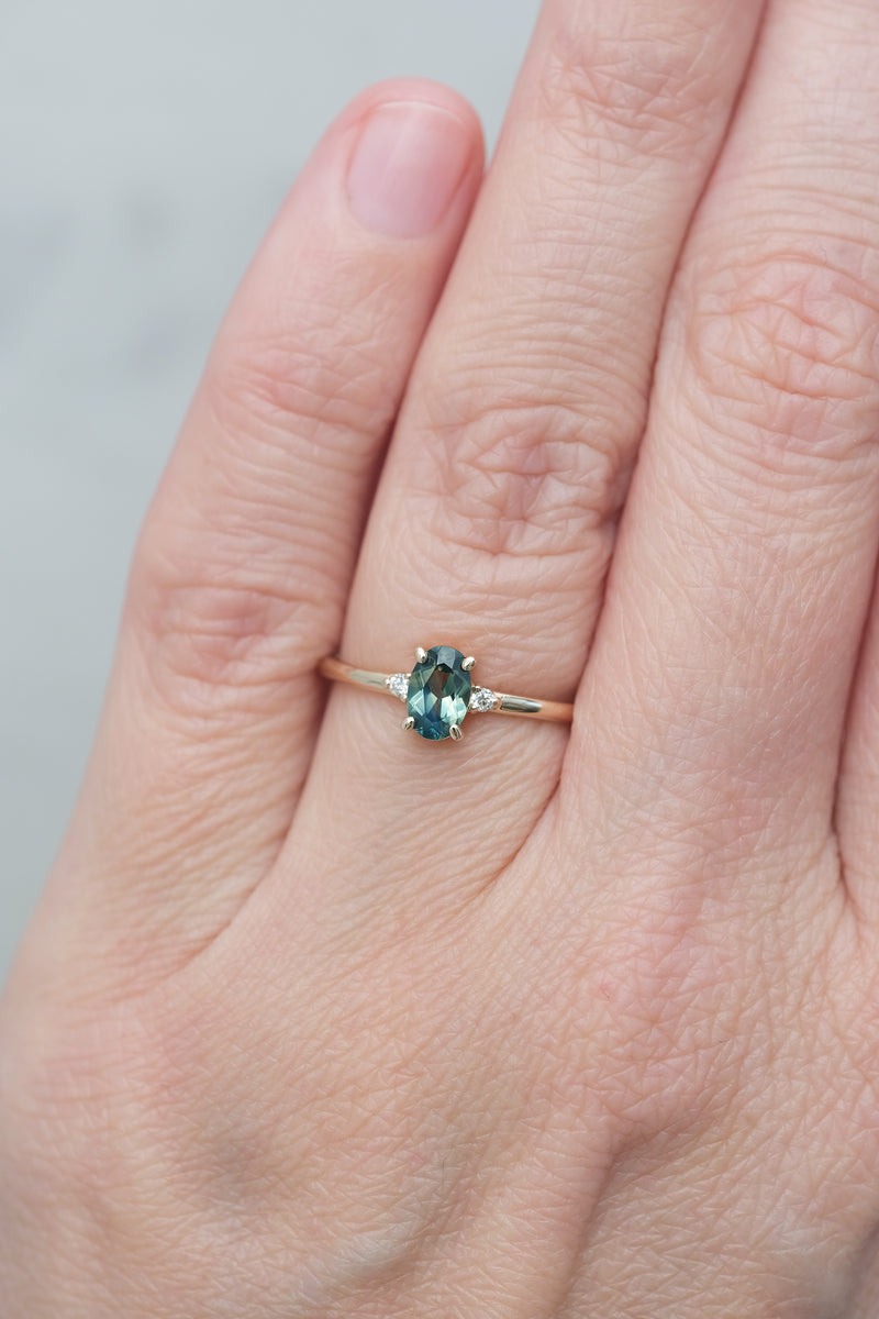KALA Ring // Green Sapphire