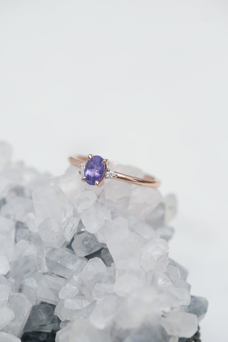 KALA ring // Purple sapphire