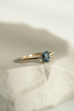 PRÊTE À PARTIR // Bague LÉA // Saphir Aqua