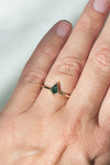 READY TO SHIP // LIVIA Ring // Green Sapphire 0.35ct