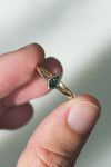 READY TO SHIP // LIVIA Ring // Green Sapphire 0.35ct