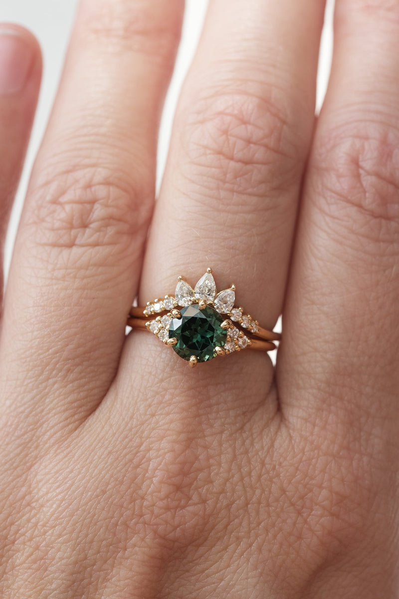 READY TO SHIP // TALIA Ring // Australian Teal Sapphire 1.76ct