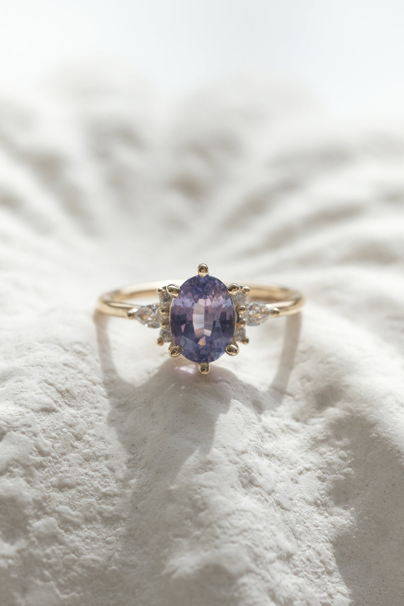 READY TO SHIP // ORIANE Ring // Blue sapphire 1.62ct