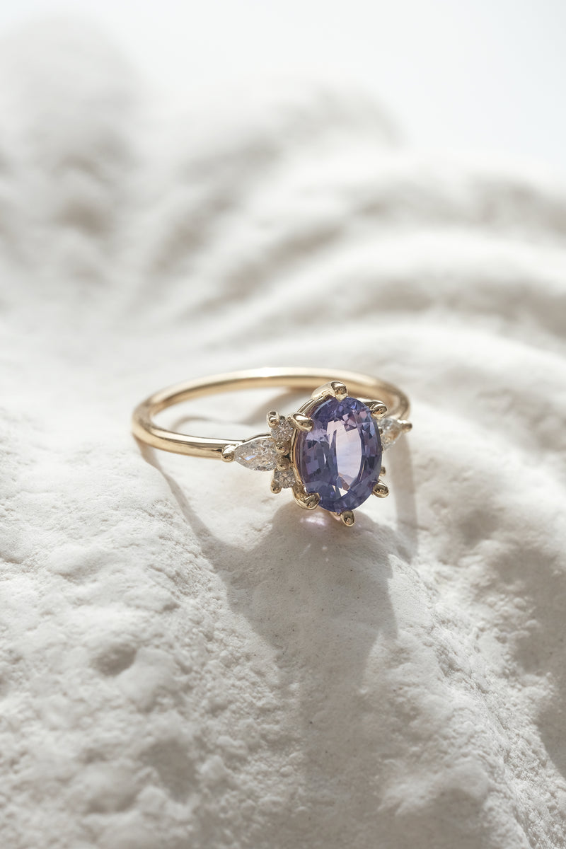 READY TO SHIP // ORIANE Ring // Blue sapphire 1.62ct